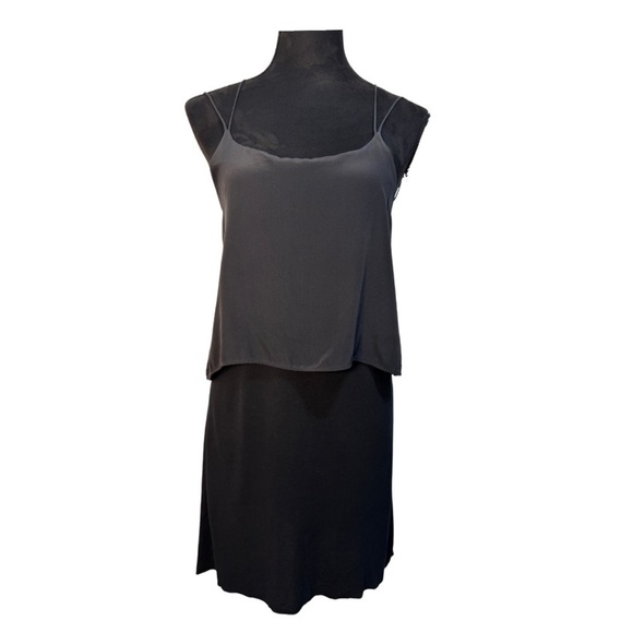 All Saints Fade Silk Blend Dress Black - Picture 2 of 9